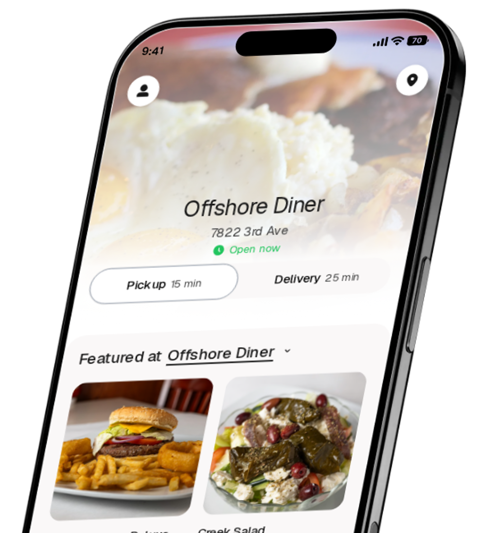 Offshore Diner app preview